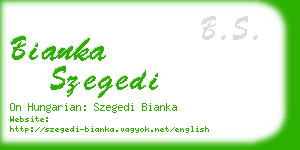 bianka szegedi business card